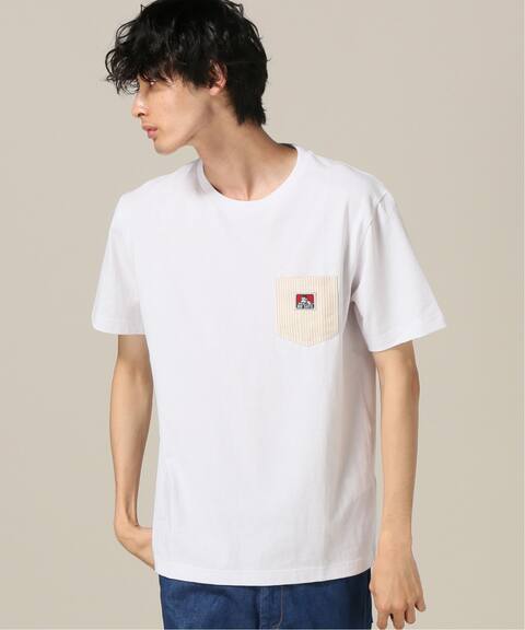 Ben Davis ベンデイビス デニムヒッコリーポケットtシャツ B C Stock ベーセーストック 公式のファッション通販 Baycrew S Store