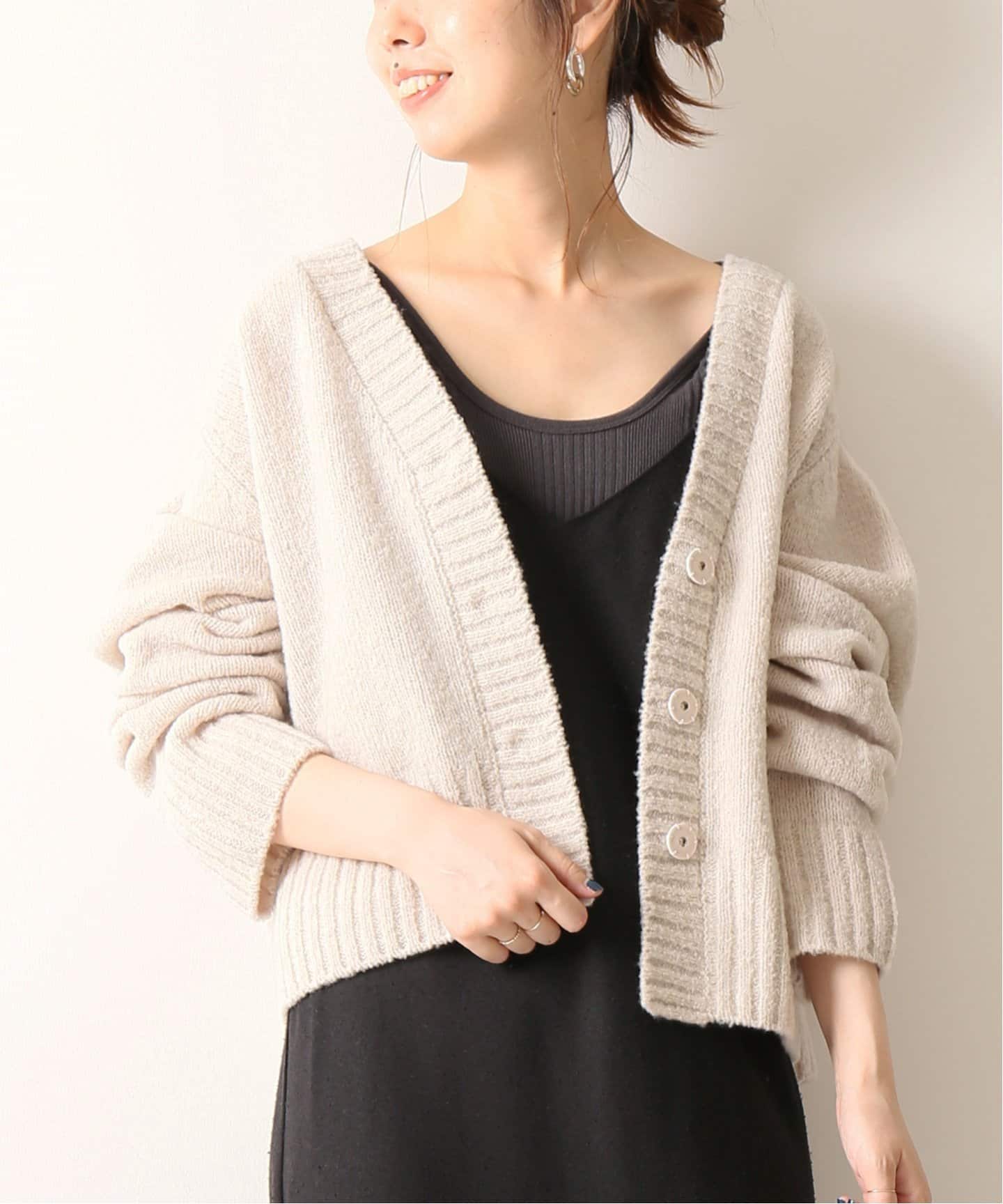 Spick & Span - ブークレーVカーディガン Spick and Span[品番：BYCW0000159]｜B.C STOCK（ベーセーストック