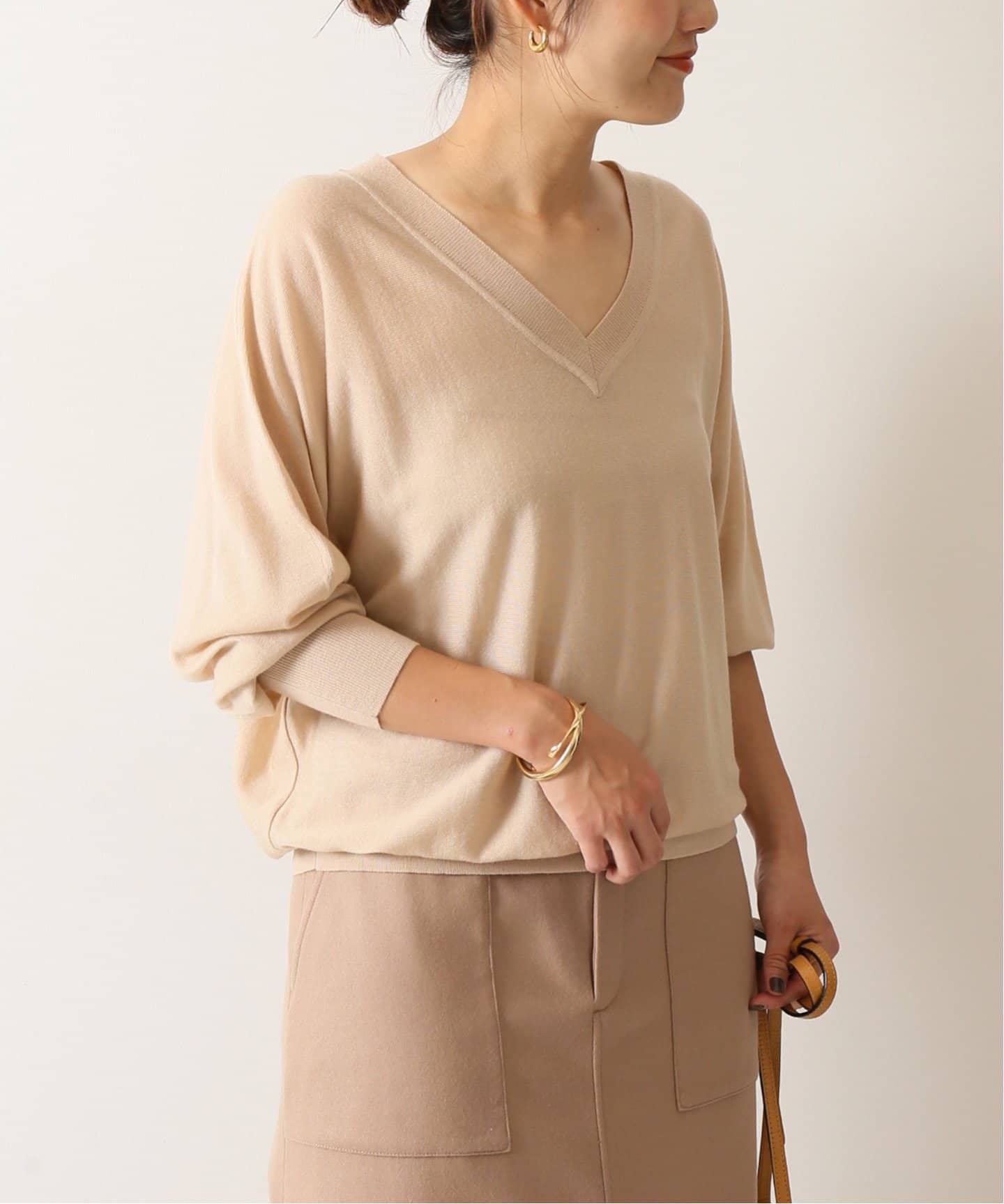 NOBLE/ノーブル ファインウールドルマンプルオーバー ブラウンD ノーブル NOBLE 《追加予約》ファインウールドルマンプルオーバー