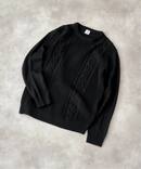 Functional Worsted ケーブルクルーネックニット