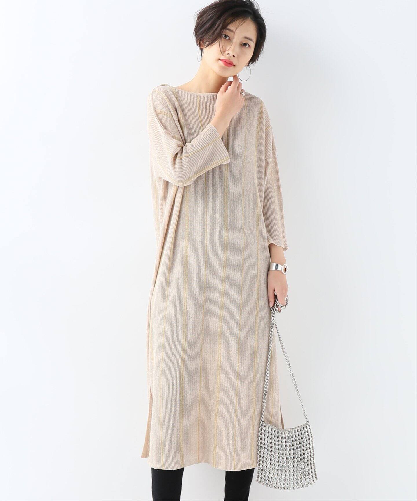 セール開催中 セールアイテム ファッション ワンピース チュニック ニットワンピース 総針ニット プリント ドッキング ワンピース Pc9115 配送員設置送料無料 Www Centrodeladultomayor Com Uy