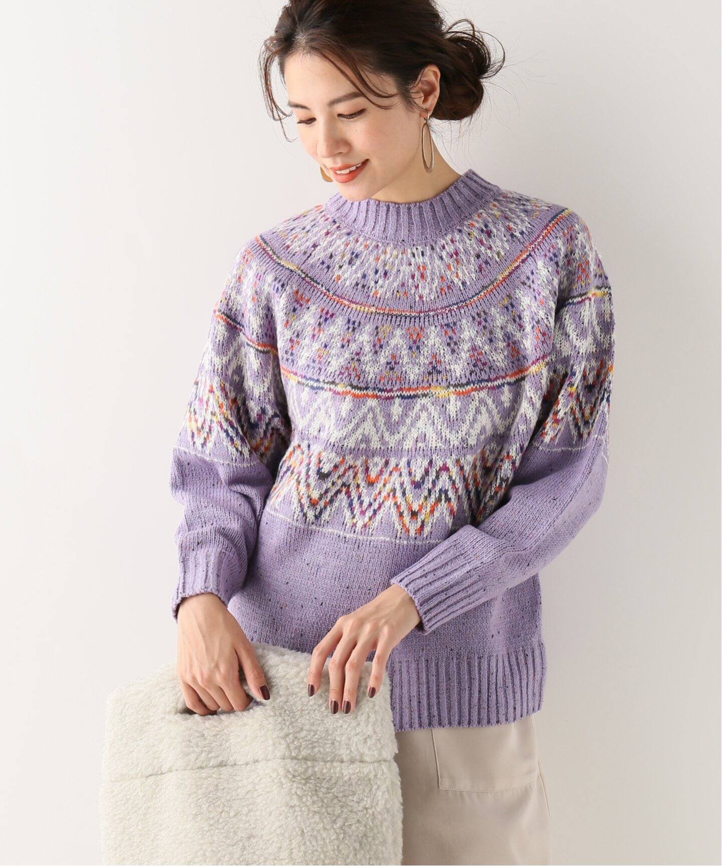 パープル | 【B.C STOCK ベーセーストック】キュウシンガラネッププルオーバー | B.C STOCK