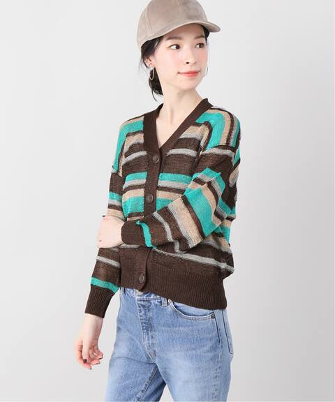 マルチボーダーカーディガン B C Stock ベーセーストック 公式のファッション通販 Baycrew S Store