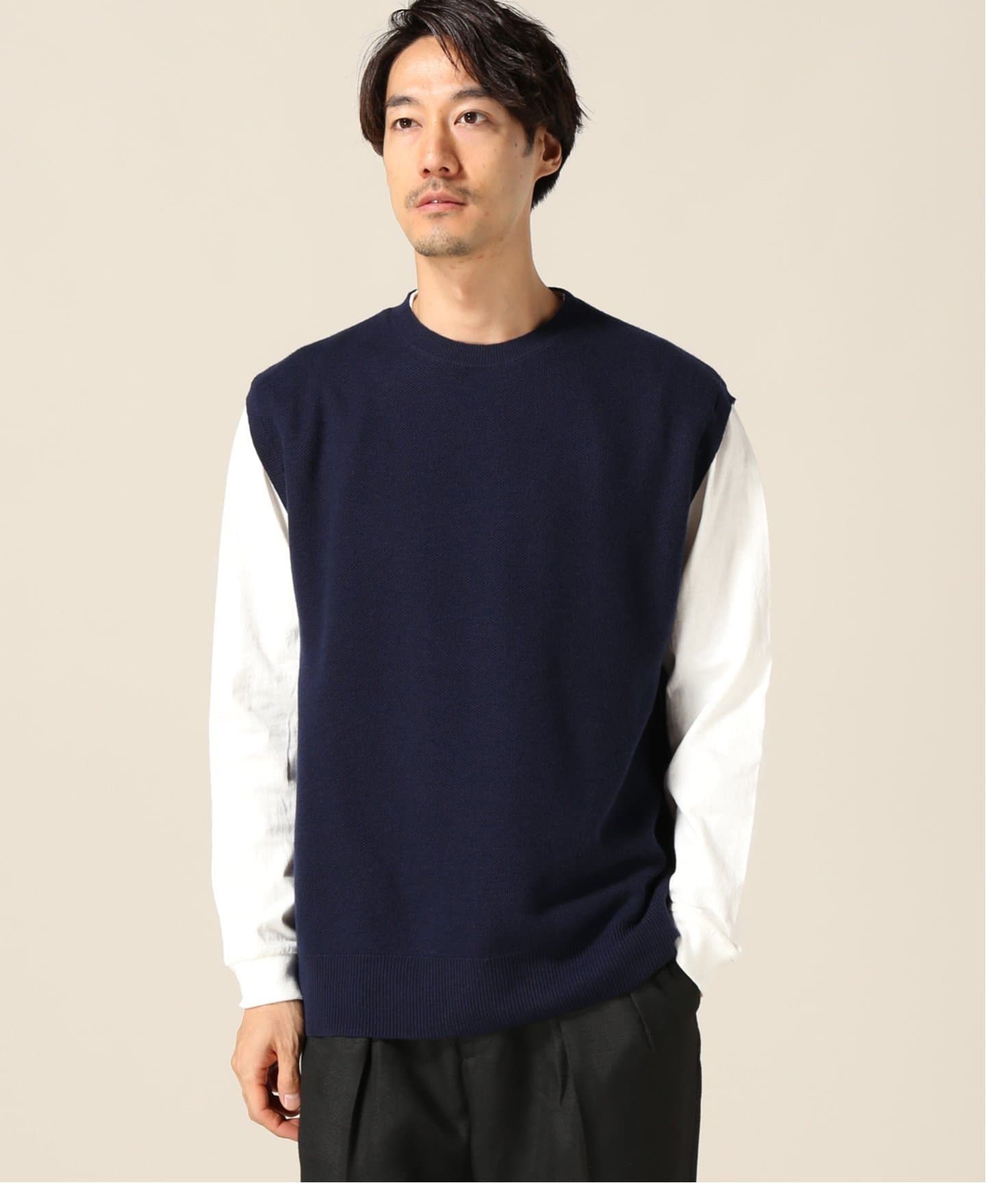 B.C STOCK ベーセーストック】ウールコンニットベスト[品番 