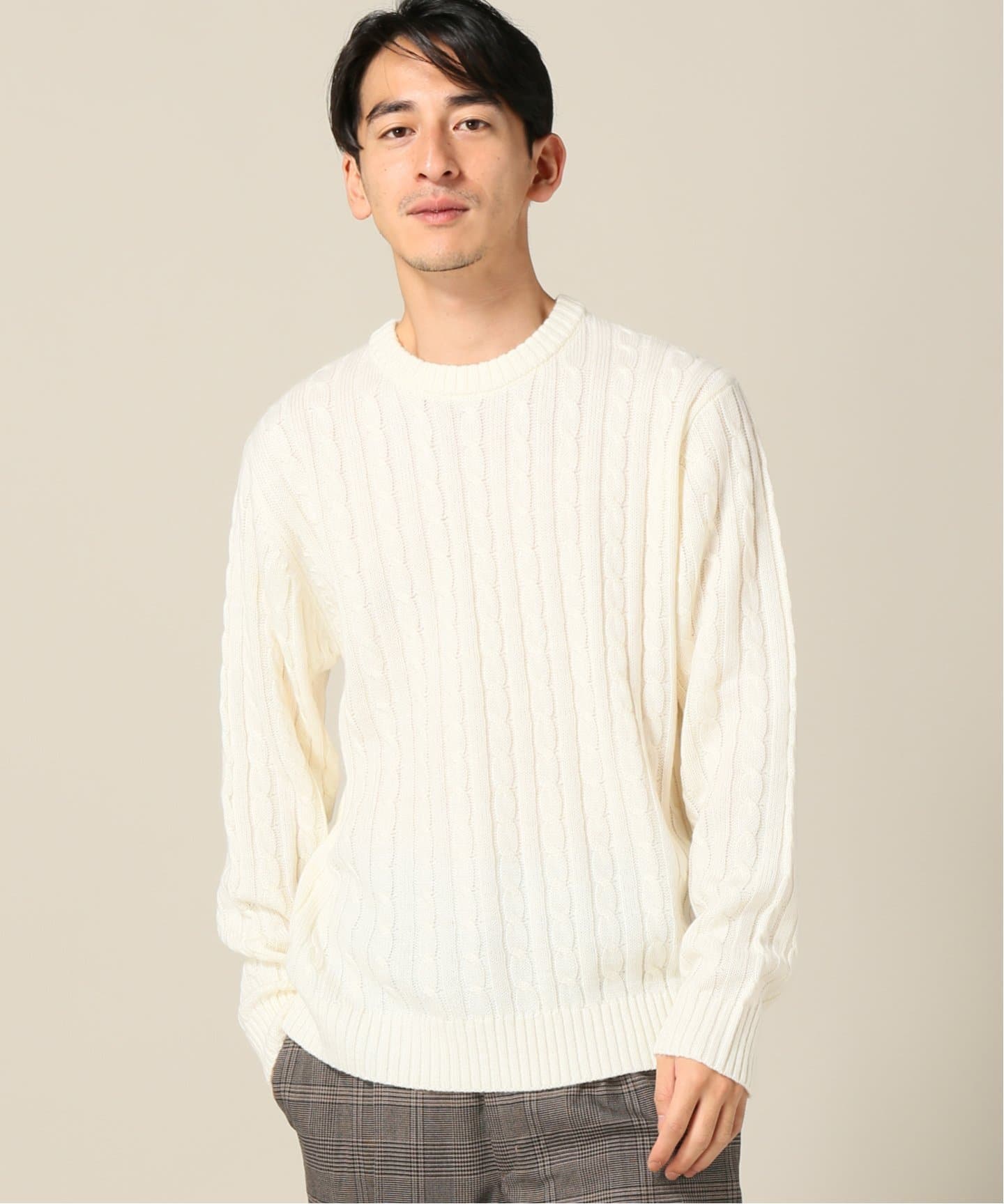 メンズニット セーター ホワイト系 ファッション通販shoplist ショップリスト