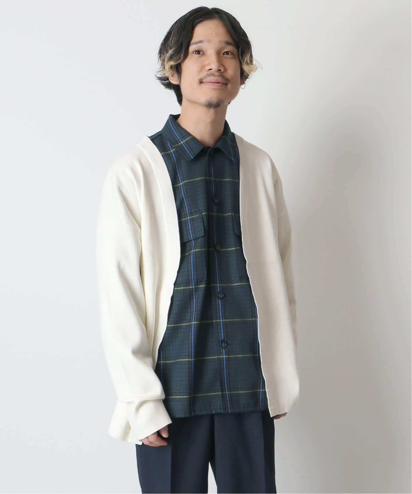 ホワイト | 【JOINT WORKS ジョイントワークス】 ソウバリ キナガシカーデ | B.C STOCK