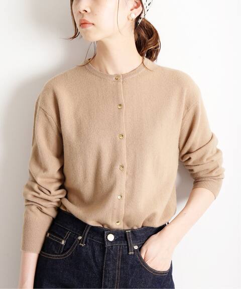 カシミヤ クルーネックカーディガン Iena イエナ 公式のファッション通販 Baycrew S Store