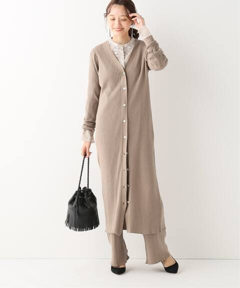 コットンリブ ロングカーディガン Iena イエナ 公式のファッション通販 Baycrew S Store