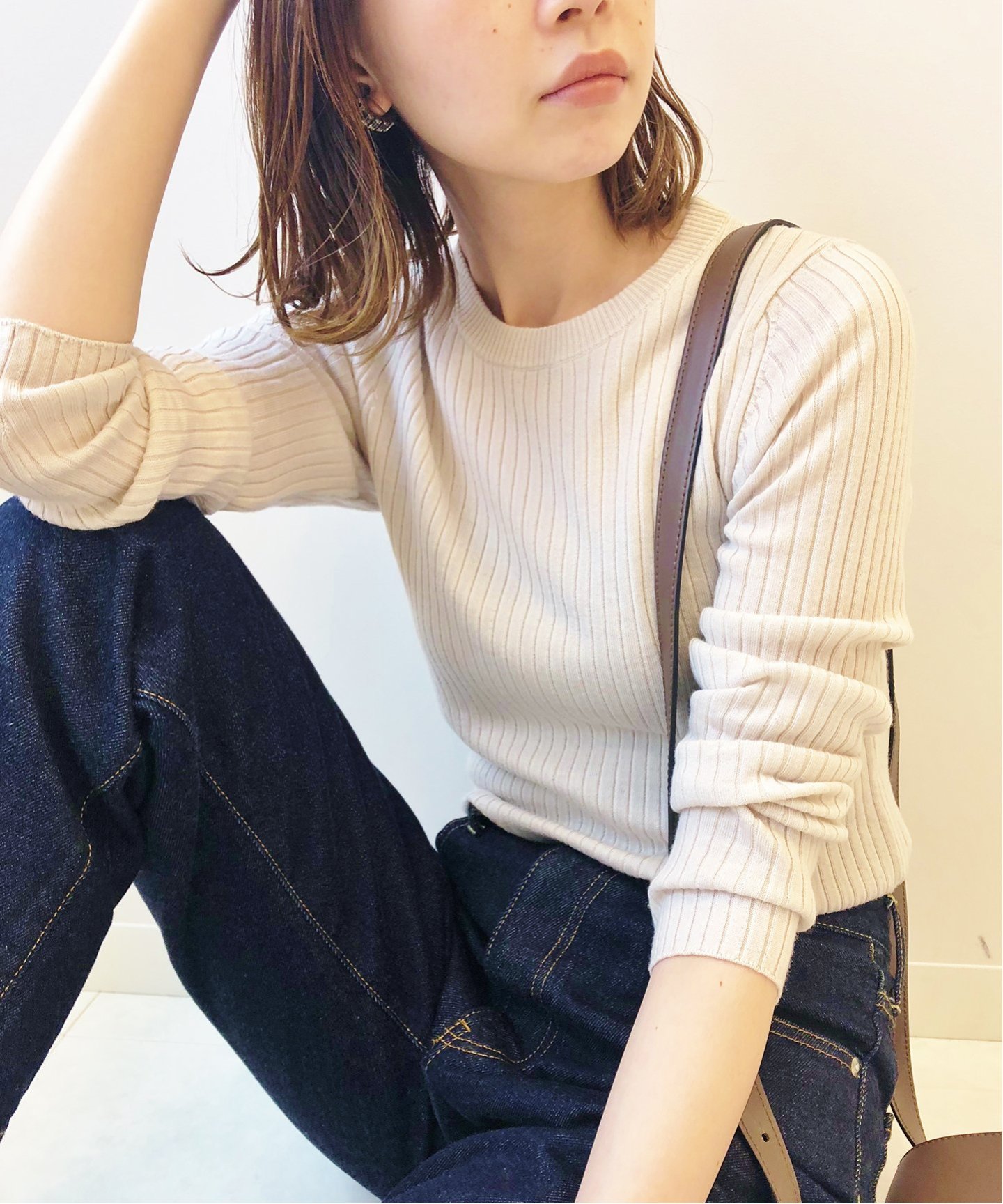 再入荷
IENA
6x3リブクルーネックプルオーバー◆
¥11,880税込