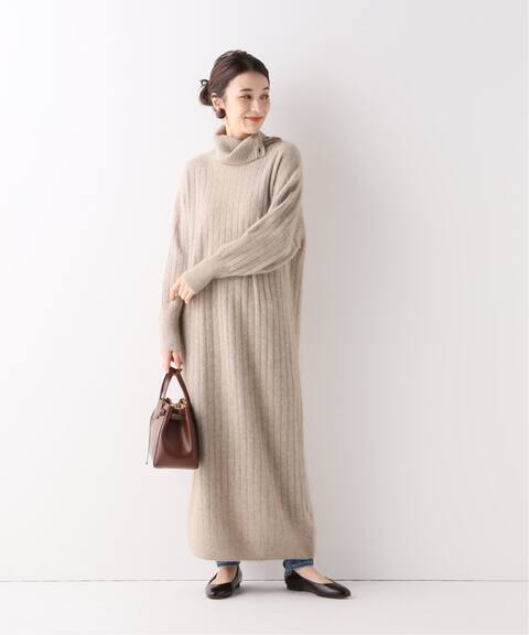 ラクーンカシミヤタートルネックロングワンピース Iena イエナ 公式のファッション通販 Baycrew S Store