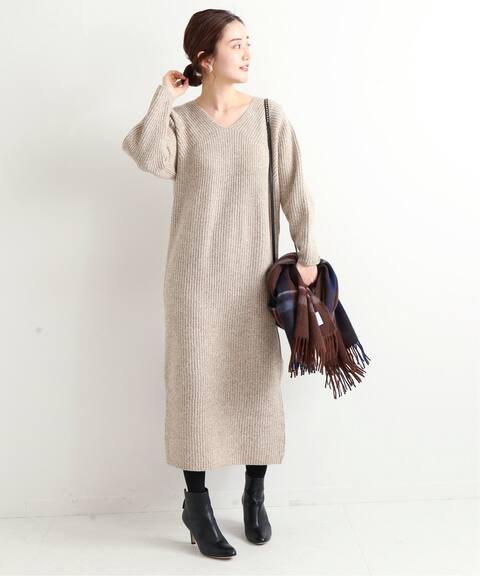 Lamb Wool 変形ニットワンピース Iena イエナ 公式のファッション通販 Baycrew S Store