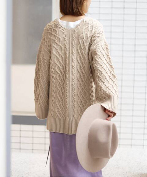 アラン編みvネックニット Slobe Iena スローブ イエナ 公式のファッション通販 Baycrew S Store