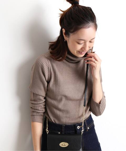 ウォッシャブルウールハイゲージリブタートルニット Slobe Iena スローブ イエナ 公式のファッション通販 Baycrew S Store