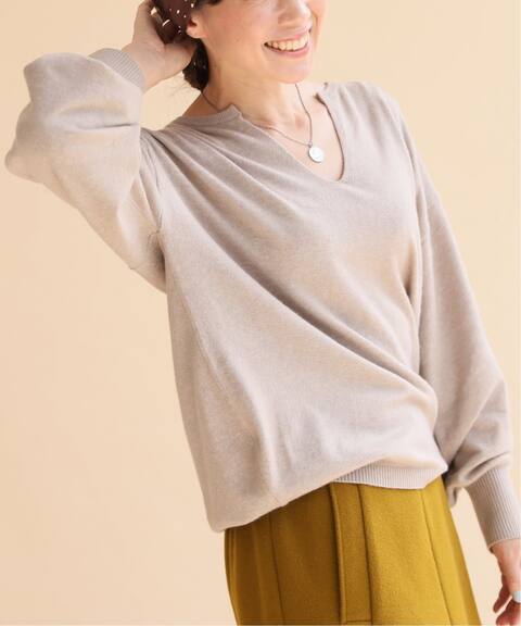 アンゴラ混キーネックニット ネイル付き Slobe Iena スローブ イエナ 公式のファッション通販 Baycrew S Store