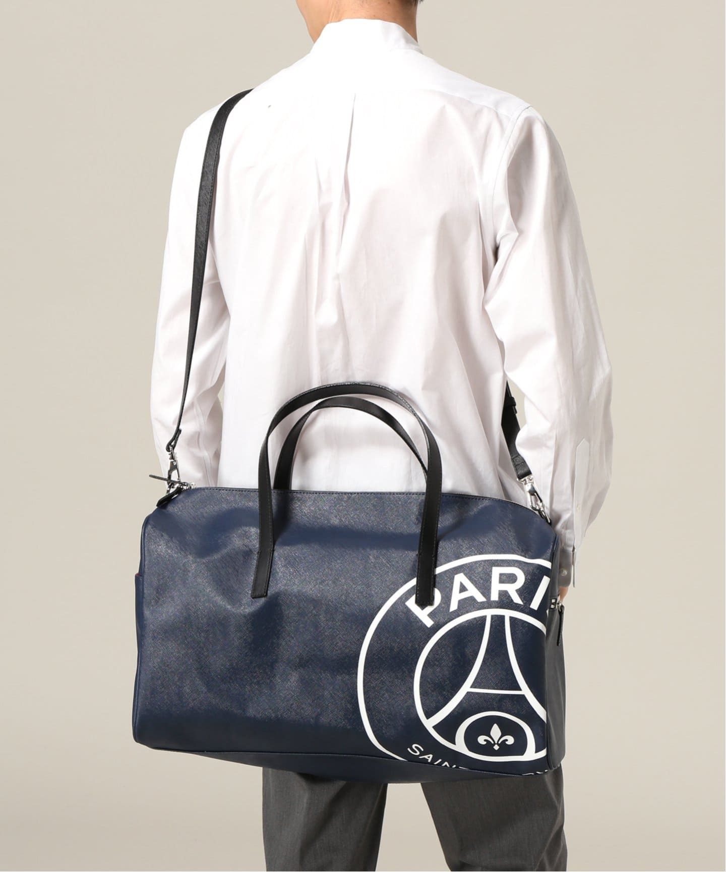 パリサンジェルマンブラックボストンバッグ パリサンジェルマンブラックボストンバッグ