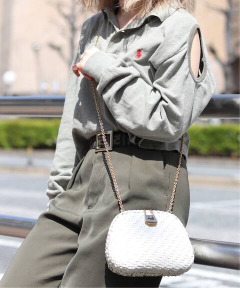 Vintage Courreges ラタンショルダーバッグ Ensemble アンサンブル 公式のファッション通販 Baycrew S Store