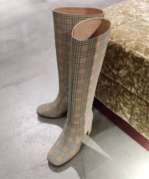 Maryam Nassir Zadeh Plaid Boot Charles Chaton シャルル シャトン 公式のファッション通販 Baycrew S Store