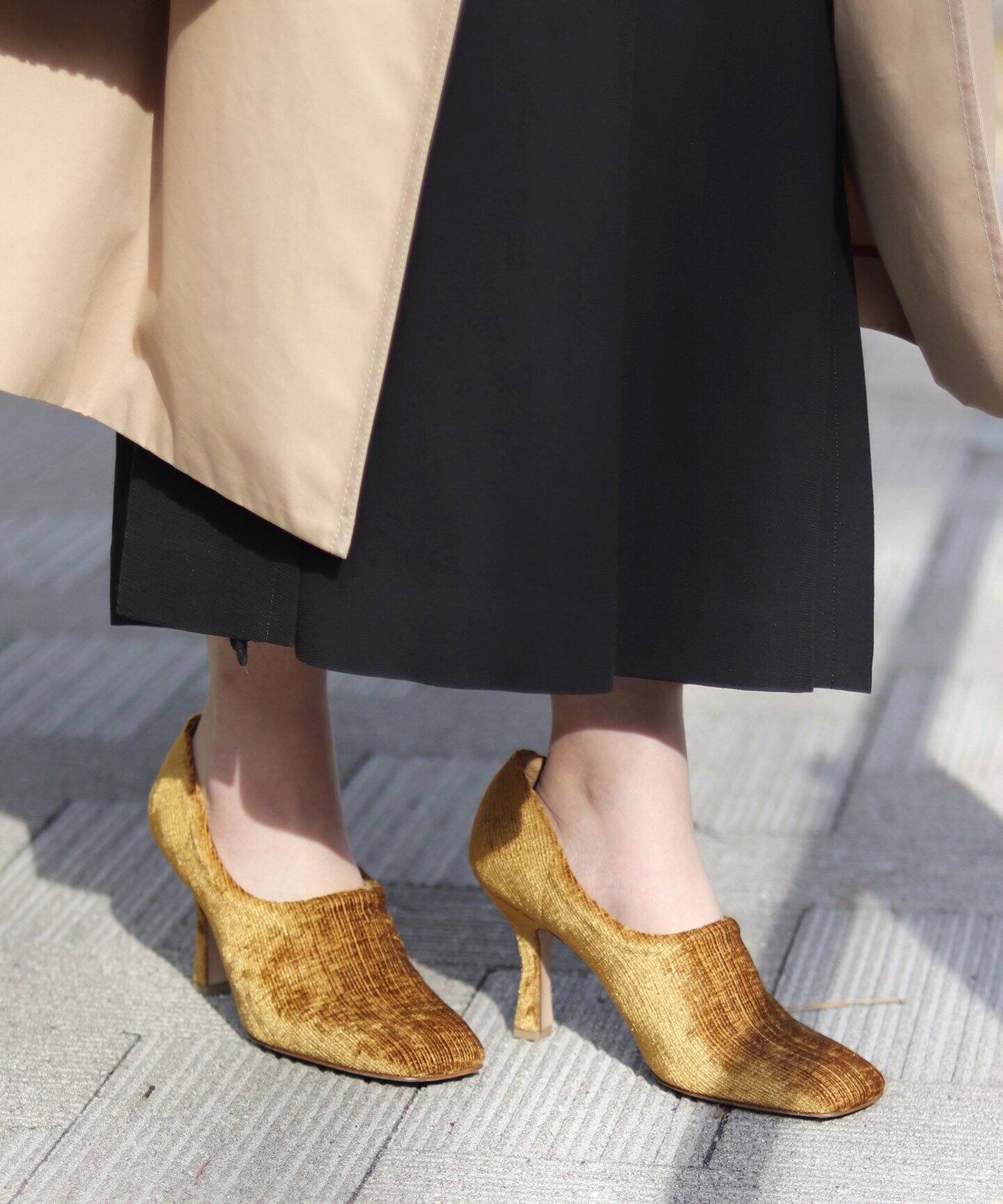 コーデュロイ パンプス （tsuru by Mariko Oikawa(ツル バイ マリコ  