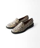 【ATP ATELIER/エーティーピーアトリエ】 MONTI CLOUD PRINTED SNAKE：ローファー