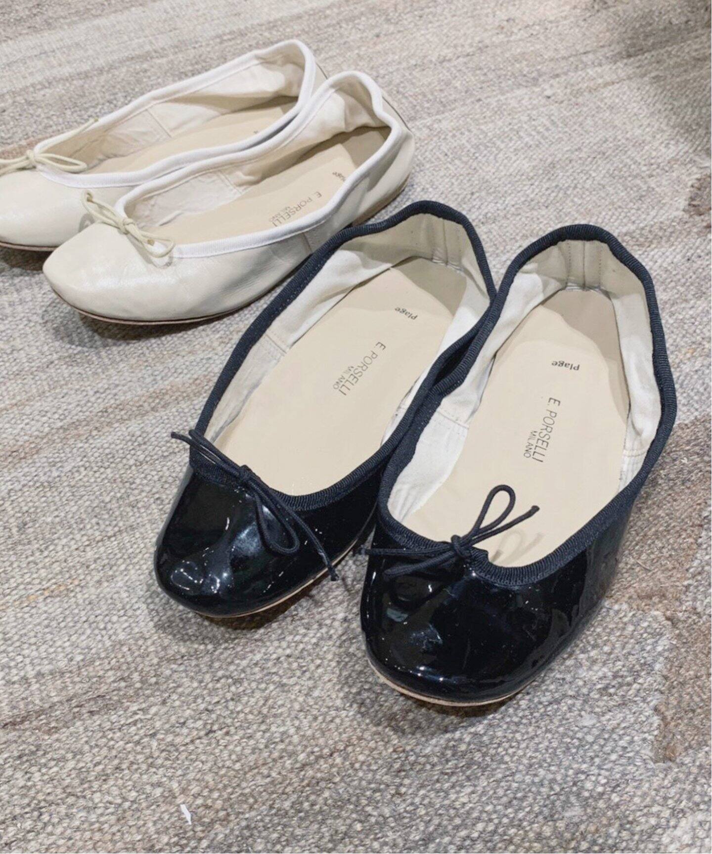 PORSELLI /ポルセリ】SP NOMAL VAMP PATENT◇（バレエシューズ  