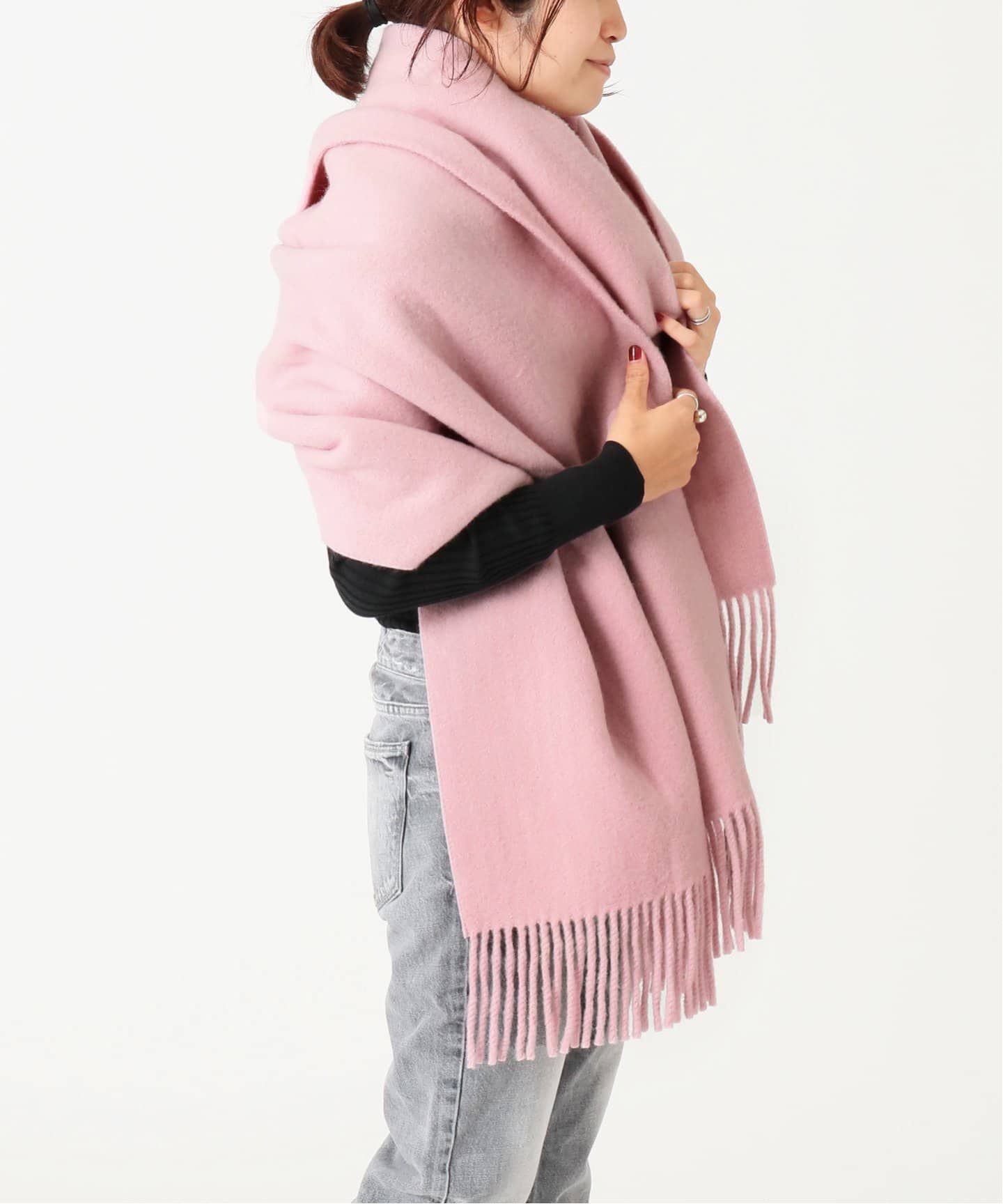 美品アソースメレEXファインラムスポンディッシュウールストール ASAUCE MELER ”EXファインラムスポンディッシュウールストール