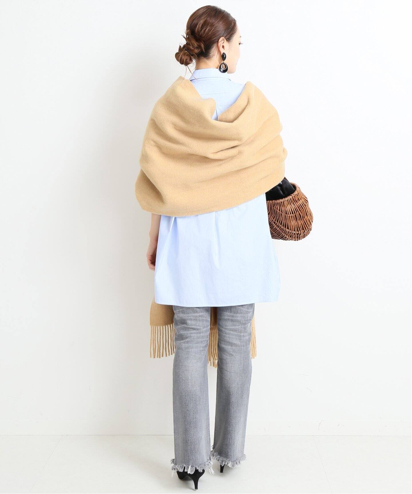 ASAUCE MELER EXファインラムスポンディッシュウールストール