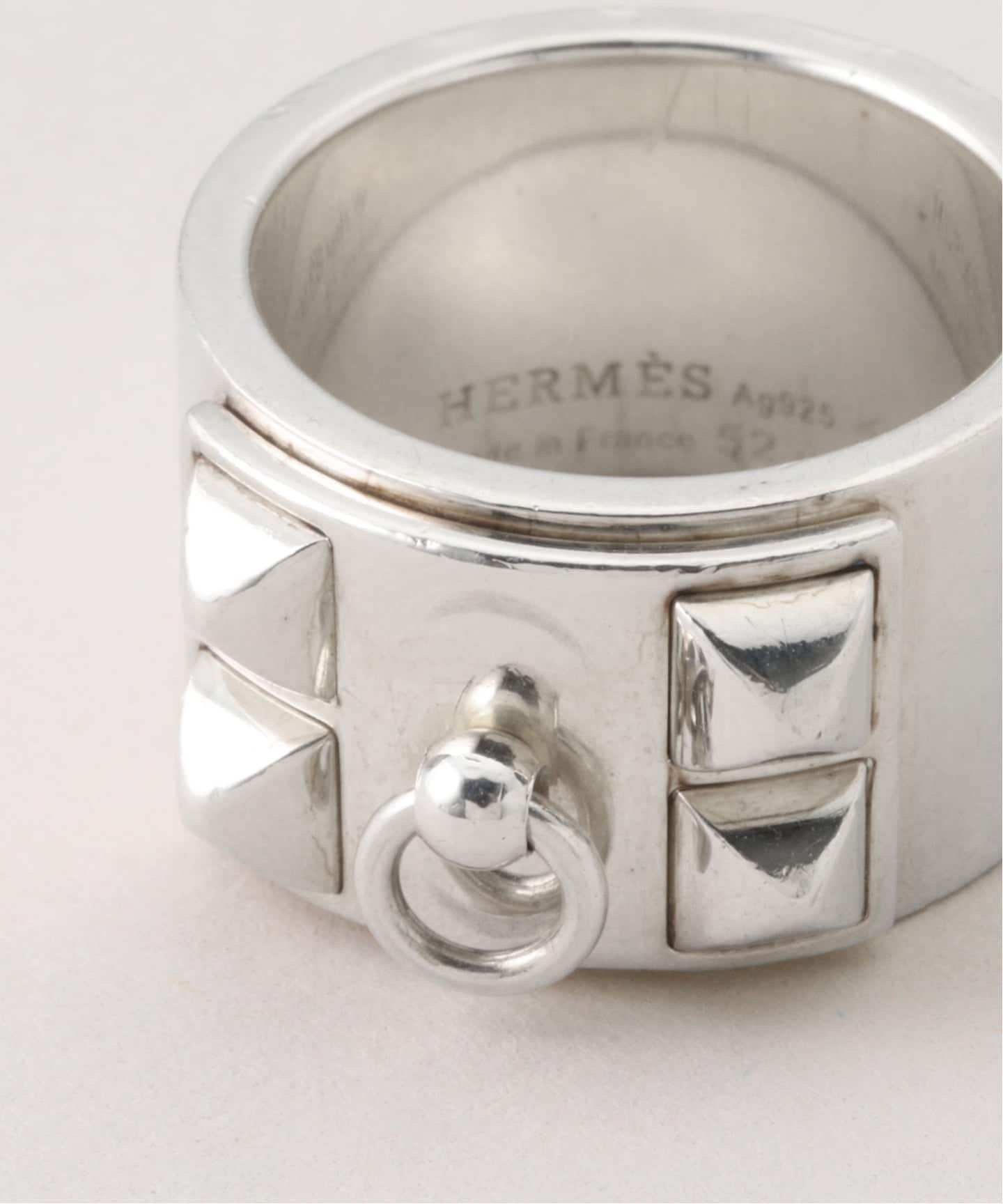 【クールな存在感★シルバー】HERMES Collier De Chien リング VINTAGE HERMES/エルメス】Colier de chien ring(リング