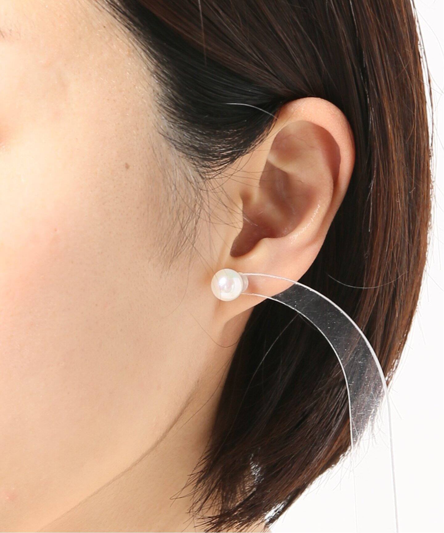 保証書付 お値下げしました 新品未使用 Wg 8 5mmパールピアス 箱付き 大特価アウトレット