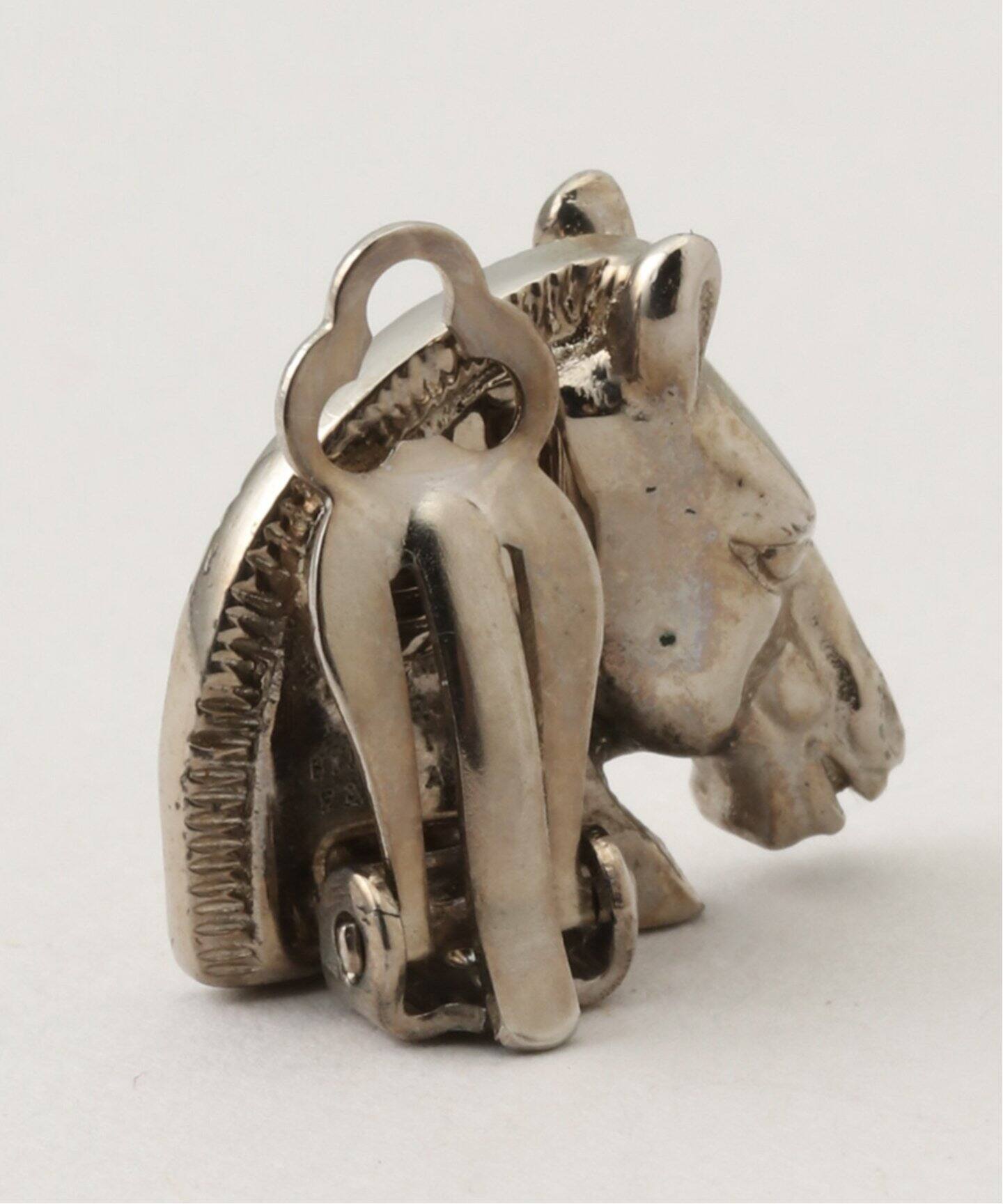 VINTAGE HERMES/エルメス】Horse Earring(両耳)（イヤリング  