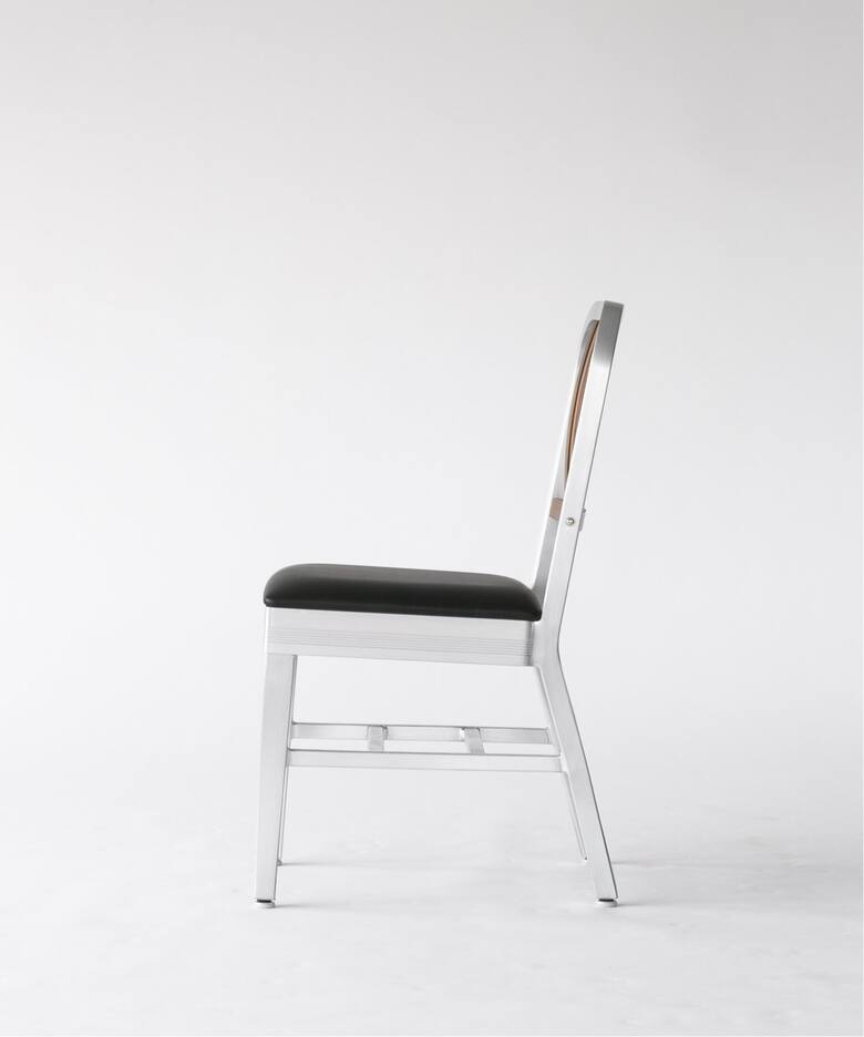 ACME SHORELINE SIDE CHAIR WOOD LEG BLACK