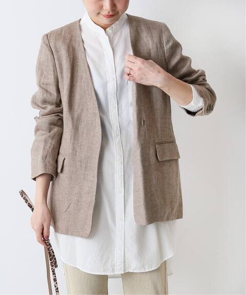 Linasリネンノーカラージャケット Journal Standard Relume ジャーナルスタンダード レリューム 公式のファッション通販 Baycrew S Store