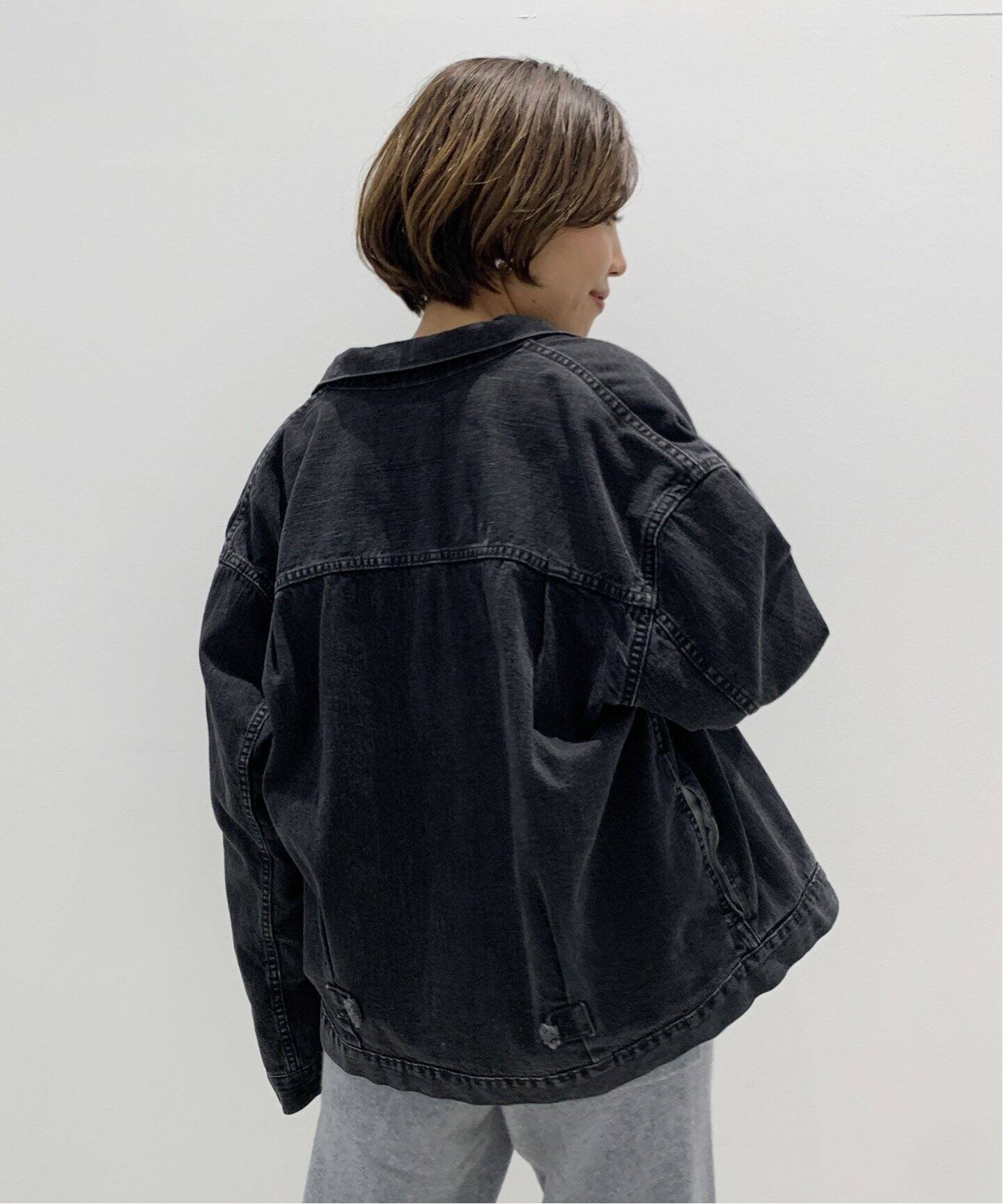 STAMMBAUM/シュタンバウム】BLACK DENIM JACKET|L'Appartement STAMMBAUM/シュタンバウム】BLACK DENIM JACKET|L'Appartement