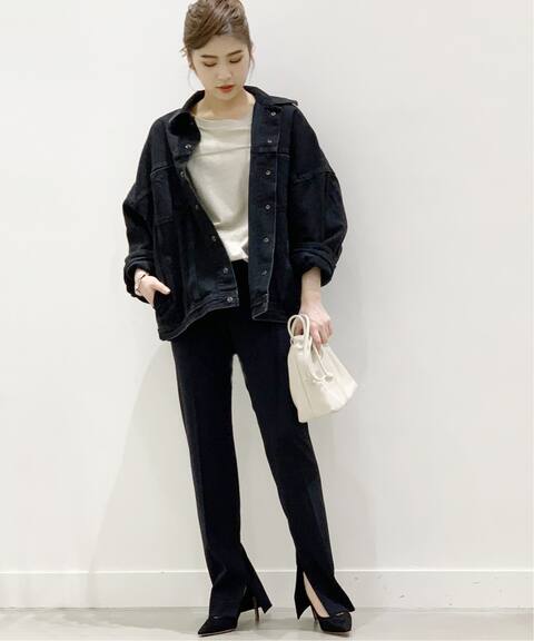 ブラックオーバーサイズデニムジャケット Ap Studio エーピーストゥディオ 公式のファッション通販 Baycrew S Store