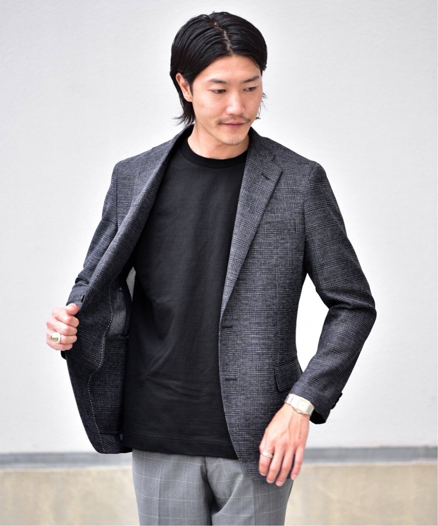 B.C STOCK ベーセーストック】レノチェックジャケット[品番