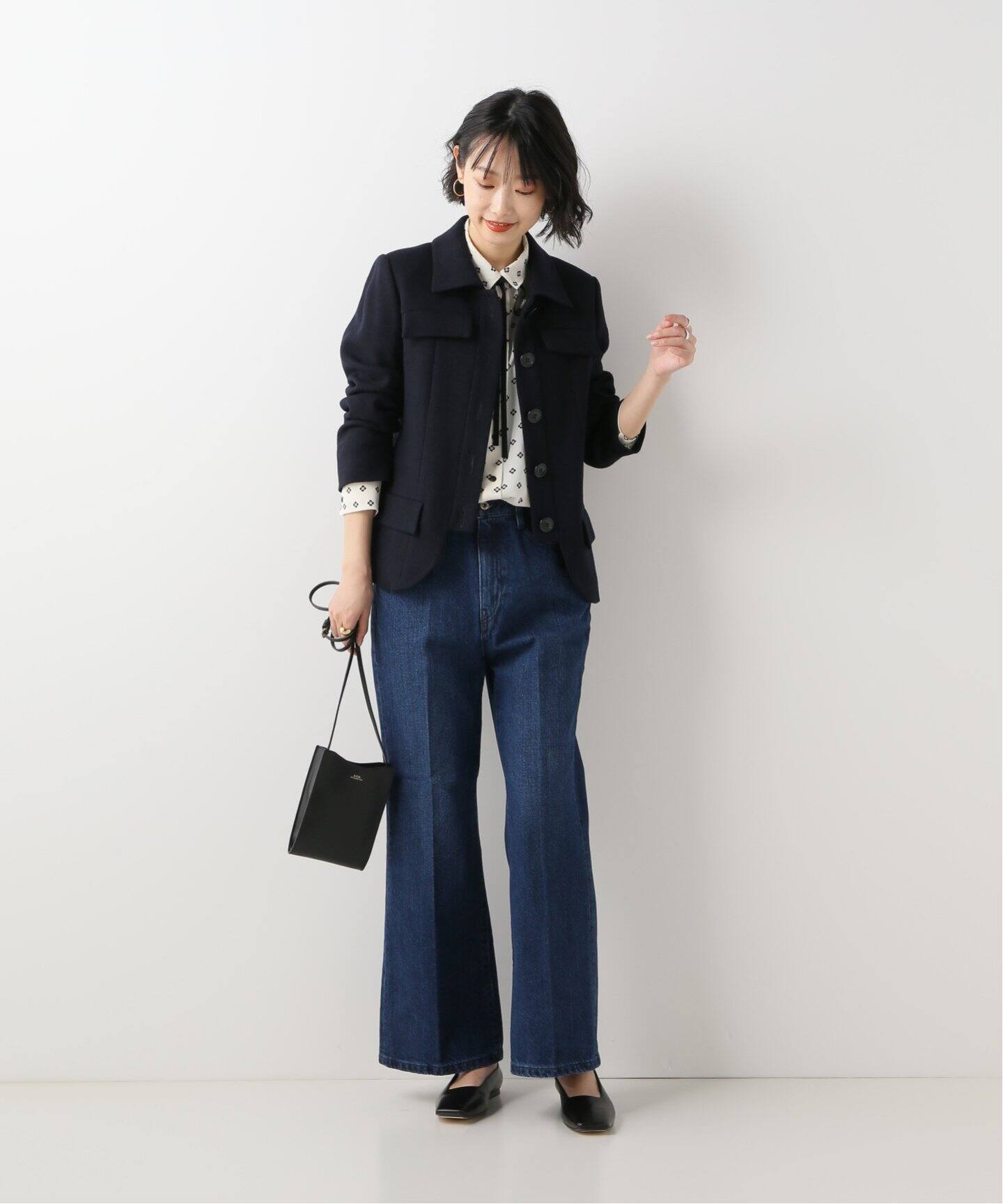 seseコンパクトジャケット◇|IENA(イエナ)公式のファッション通販 セット レディース 高級ブランド IENA par produite ジャケットsese Gジャン/デニムジャケット