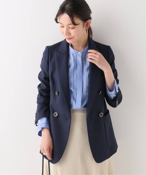 ウールダブルブレストジャケット Iena イエナ 公式のファッション