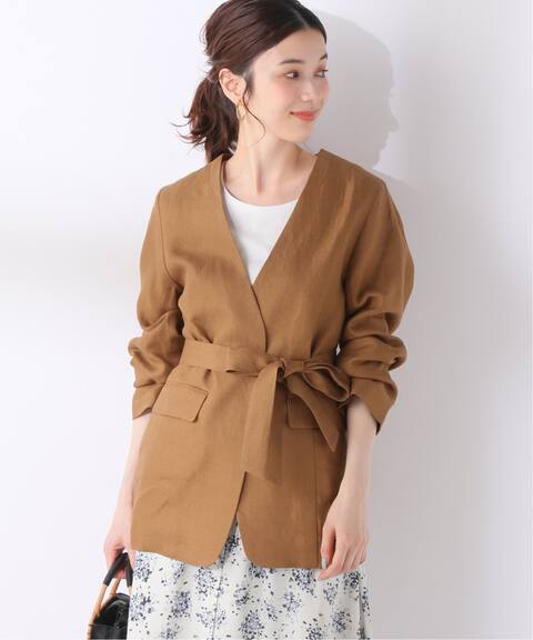 リネンベルト付きジャケット Slobe Iena スローブ イエナ 公式のファッション通販 20010912700010 Baycrew S Store