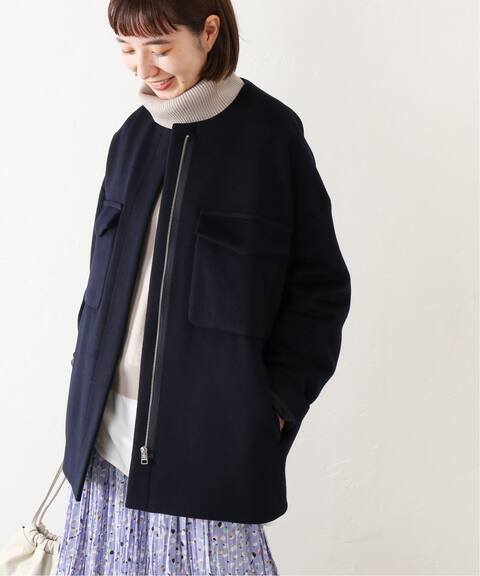 クルーネックミドルショートコート Journal Standard ジャーナルスタンダード 公式のファッション通販 Baycrew S Store