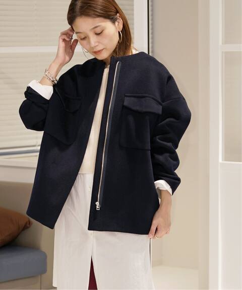 クルーネックミドルショートコート Journal Standard ジャーナルスタンダード 公式のファッション通販 Baycrew S Store