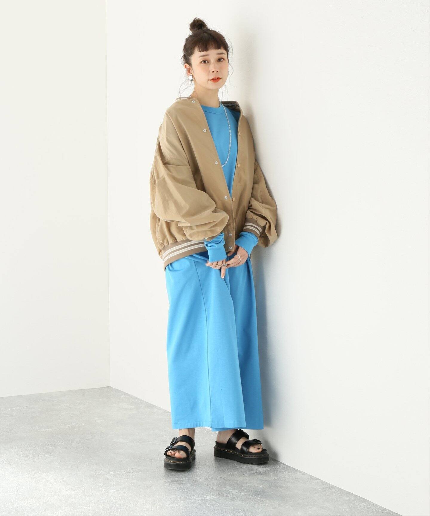 最新エルメス EUREKA MAISON メゾンエウレカ レディース ブルゾン(その他) ブルゾン、ジャンバー MAISON EUREKA/メゾン・エウレカ】NYLON RAMIE STADIUM JUMPER