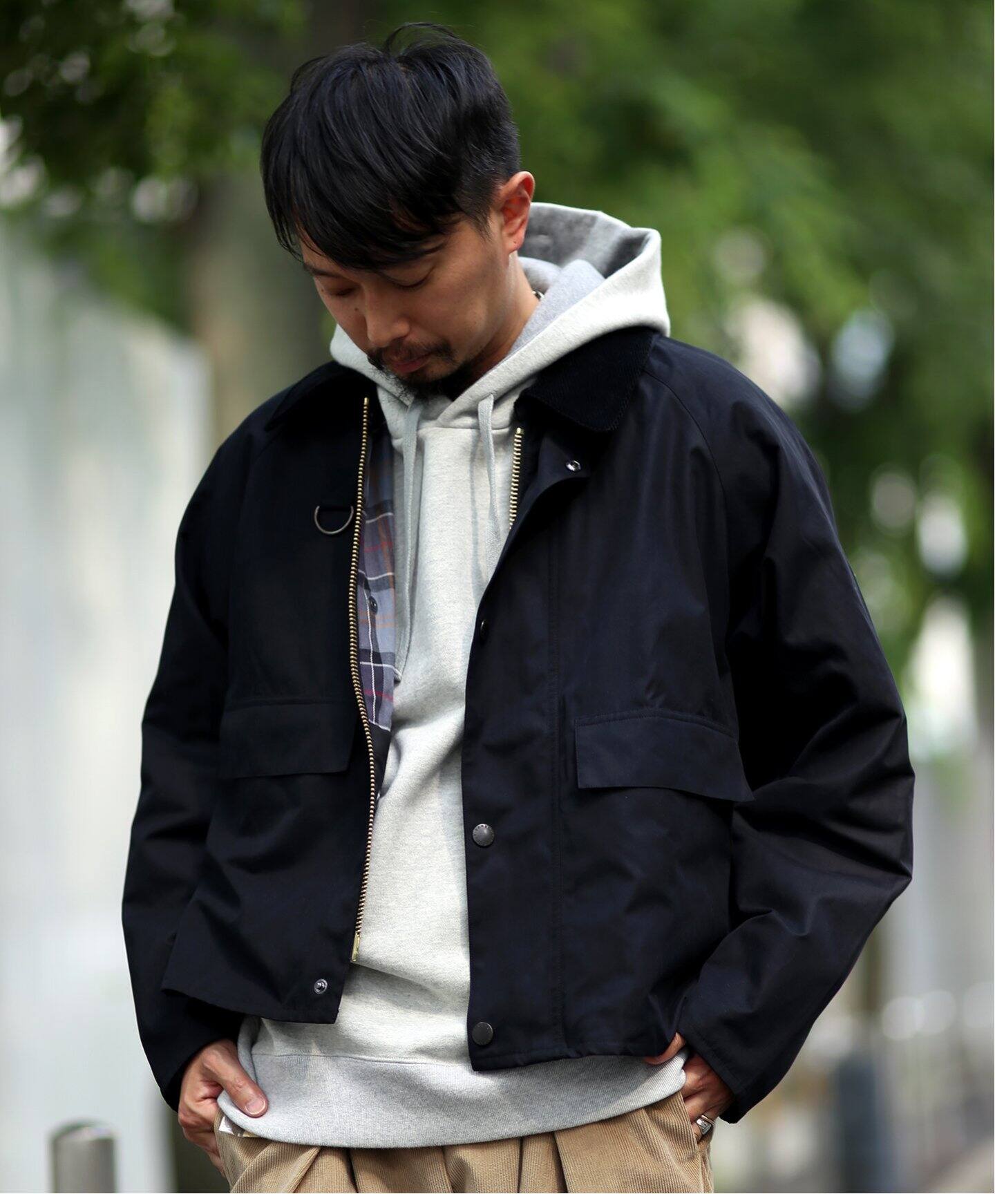 BARBOUR for relume】別注 Oversized Reversible SPEY|JOURNAL