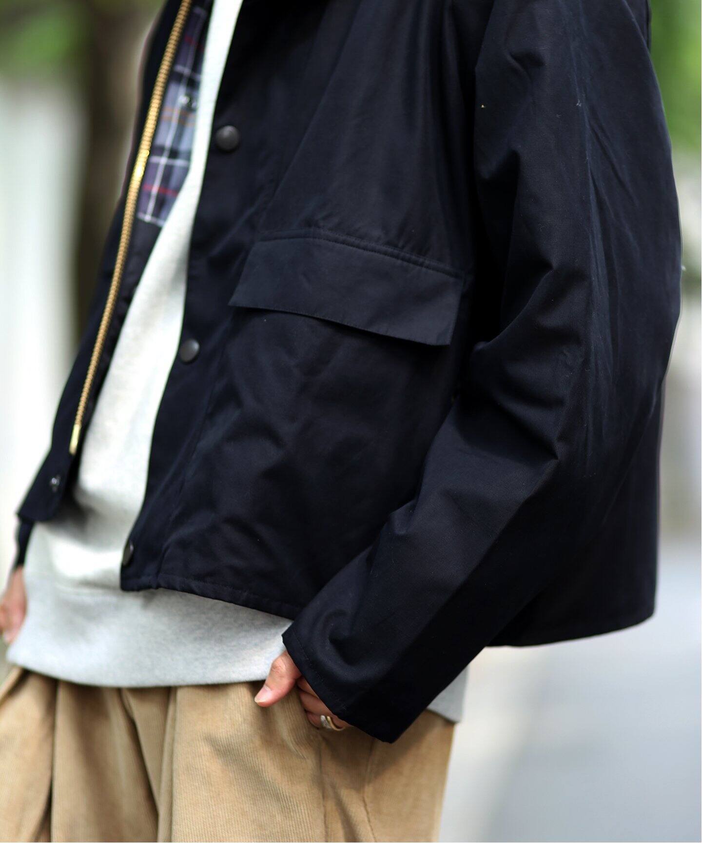 BARBOUR for relume】別注 Oversized Reversible SPEY|JOURNAL