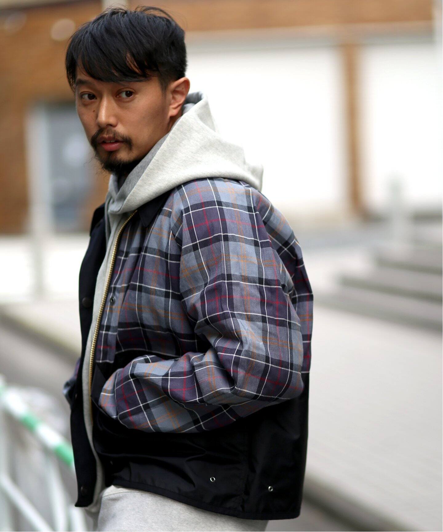 BARBOUR for relume】別注 Oversized Reversible SPEY|JOURNAL
