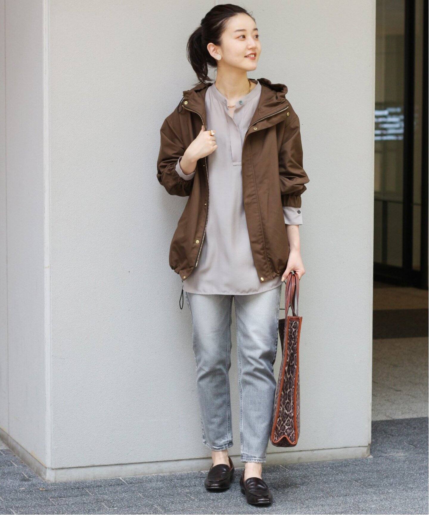 IENA イエナ ブルゾン 高密度タフタフーテッドブルゾン