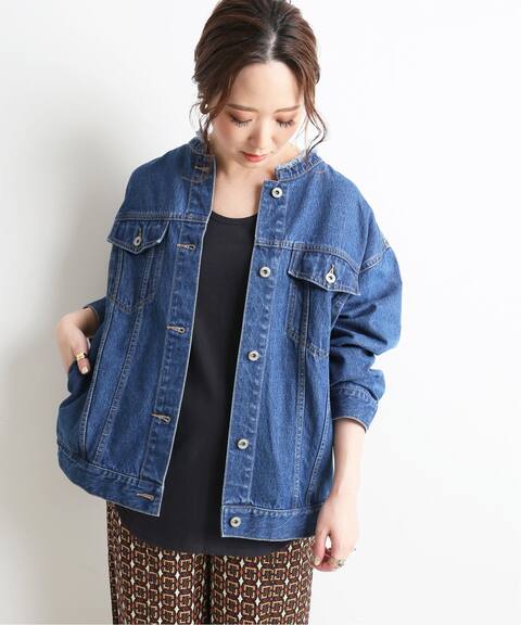 Le Denim ノーカラーgジャン Slobe Iena スローブ イエナ 公式のファッション通販 Baycrew S Store