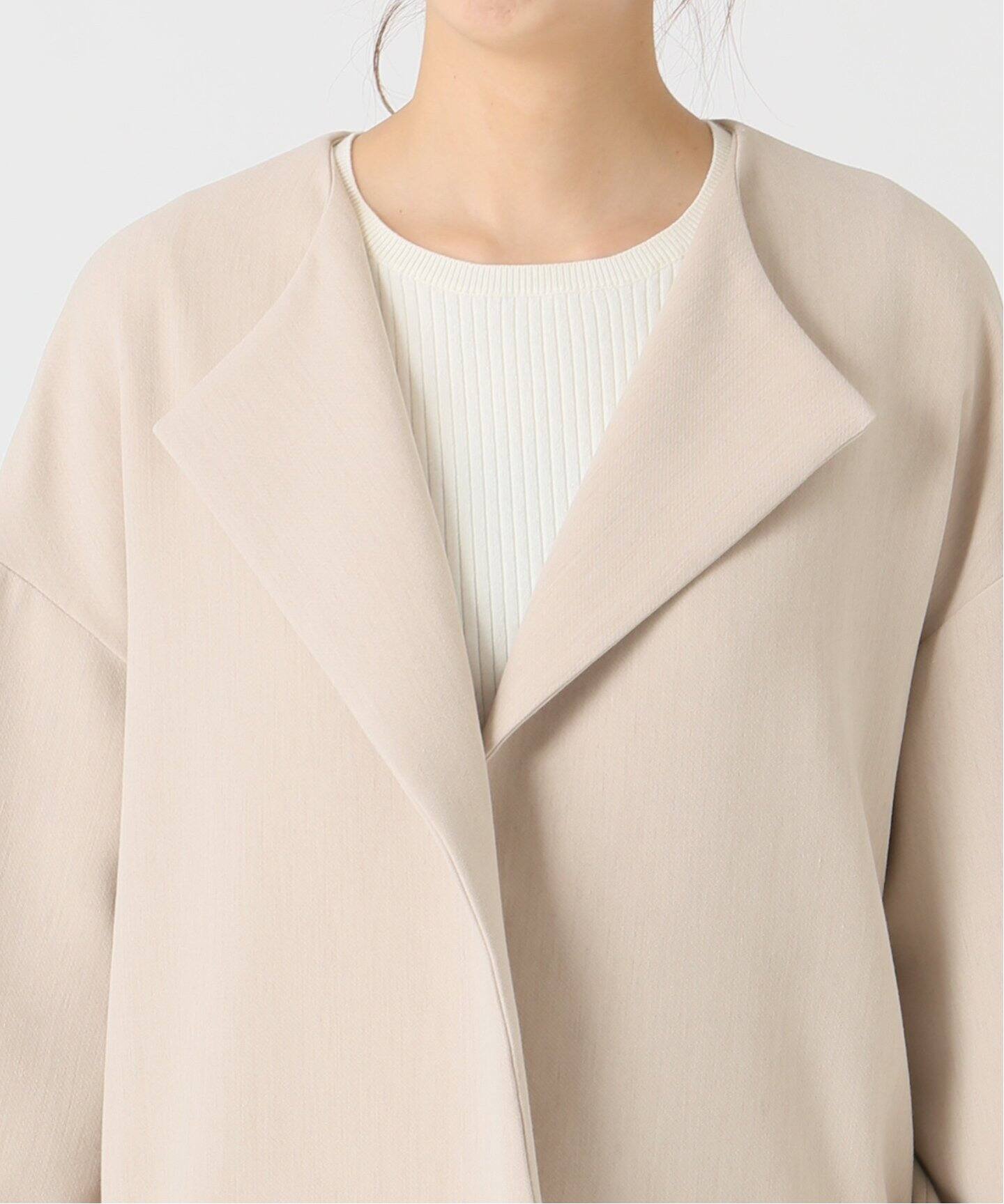 ダブルクロスノーカラーコート Spick And Span スピック スパン 公式のファッション通販 Baycrew S Store