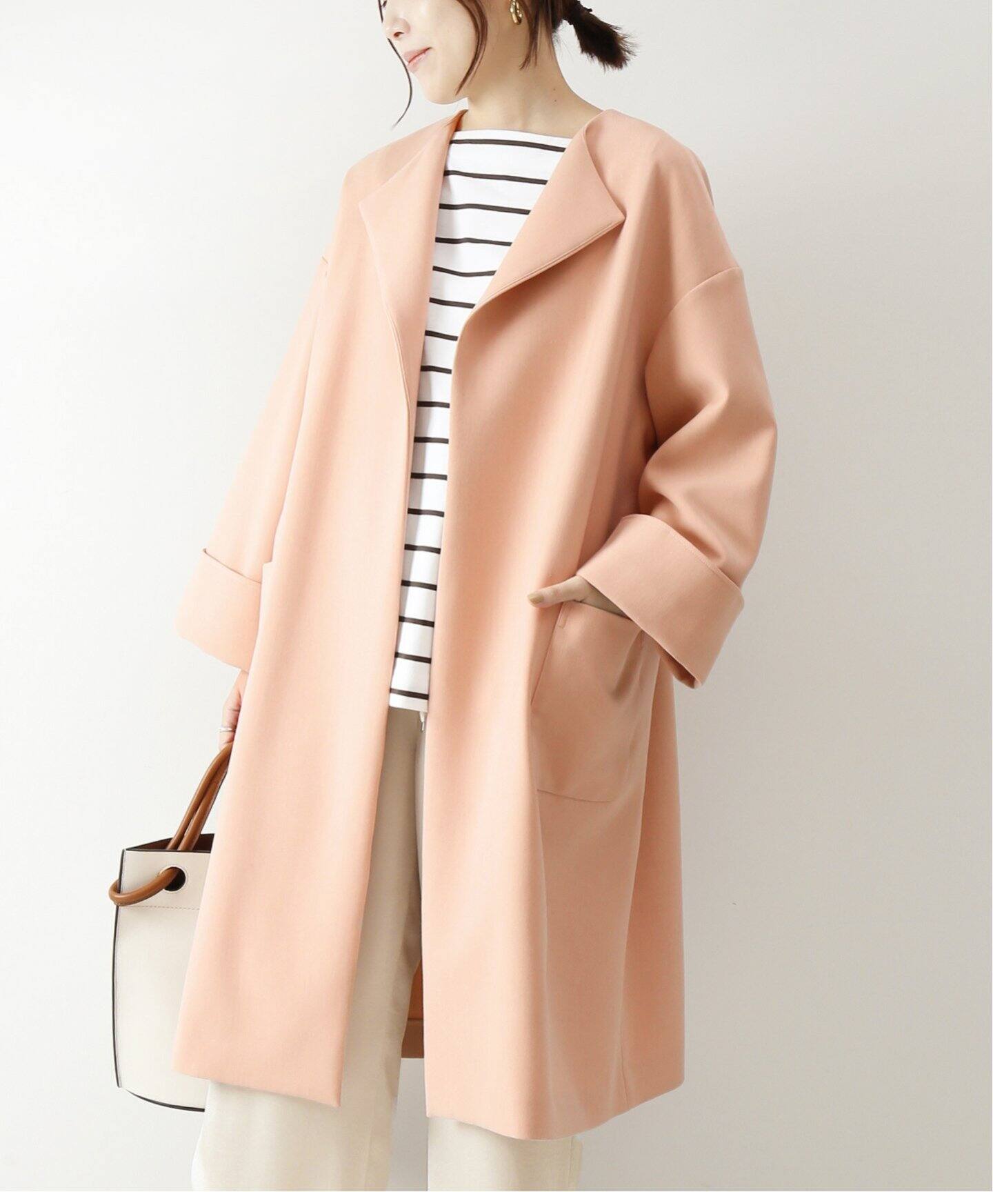 ダブルクロスノーカラーコート Spick And Span スピック スパン 公式のファッション通販 Baycrew S Store