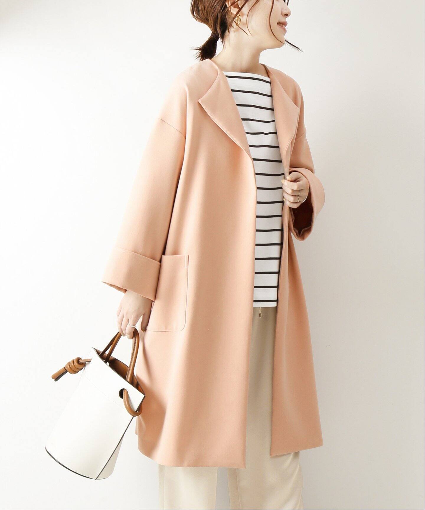 ダブルクロスノーカラーコート Spick And Span スピック スパン 公式のファッション通販 Baycrew S Store