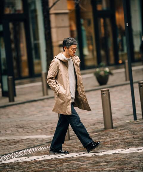 Komatsu ストレッチツイル ステンカラーフードコート Edifice エディフィス 公式のファッション通販 Baycrew S Store