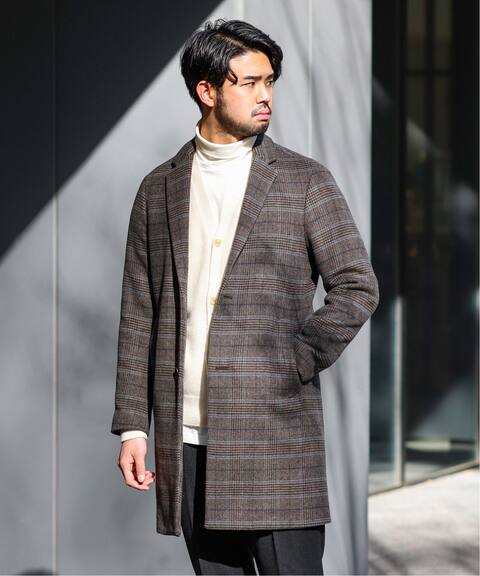 1s ブレンド チェック チェスターコート Edifice エディフィス 公式のファッション通販 Baycrew S Store